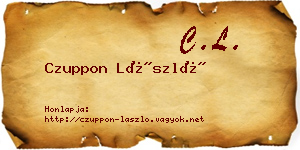 Czuppon László névjegykártya