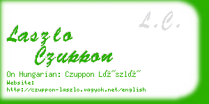 laszlo czuppon business card